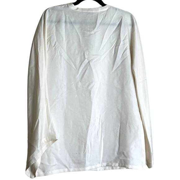 Ralph Lauren BLACK LABEL NEW Blouse Top Women 8 White Silk Quiet Luxury Designer - Picture 2 of 14